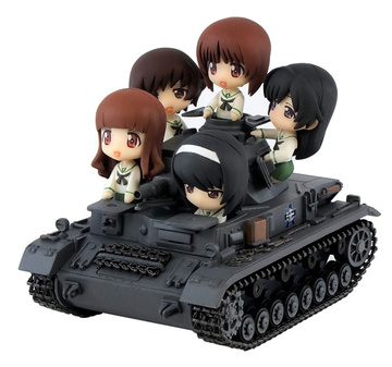 Hana Isuzu, Mako Reizei, Miho Nishizumi, Panzerkampfwagen IV Ausf. D, Saori Takebe, Yukari Akiyama (Panzerkampfwagen IV Ausf. D Ending), Girls Und Panzer, Pit-Road, Pre-Painted